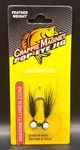 Leland Lures Crappie Popeye Jig Fishing 2 Pack Black 1/16 Size 4 Hook. Fixed Price $14.99.