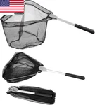 Fishing Landing Net With Telescoping Pole Handle, Freshwater For Kid. Fixed Price $15.67.