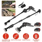 Imountek Cordless Pole Mini Chainsaw 2-IN-1 Tree Trimming 9IN Extension Rod. Fixed Price $80.54.