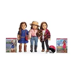 American Girl Doll Saige Starter Set Hat Accessories Sweater Parade Outfit. Fixed Price $398.95.