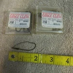 2 Packs Of Eagle Claw Weedless Bronze Fishing Hooks - Size 1 4 Per (g 76). Fixed Price $10.99.