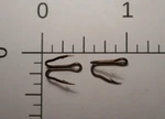 100 Mustad #11 Double Live Bait Hooks Hollow Point Ringed Bronzed Norway 35881. Fixed Price $12.99.