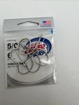 Eagle Claw Lazer Sharp Circle Sea Hook Size 5/0 Ringed Eye Guard 6/PK New. Fixed Price $7.99.