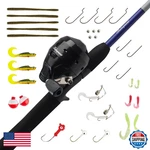 Shakespeare Catch More Lake/pond Spincast Reel And Fishing Rod Combo. Fixed Price $56.71.
