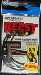Owner 5130W-068 Weighted Beast W/ Twistlock Hook Size 8/0 3/8 Oz. Fixed Price $9.99.