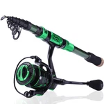 Sougayilang Telescopic Fishing Rod And Reel Combo - 24TON Carbon Fiber Portable. Fixed Price $103.52.