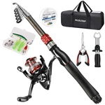 Ololyap Fishing Pole Combo Set 6.9FT Telescopic Rod And 6.89FT, Red. Fixed Price $55.31.