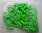 Comal C150-G-100 1-1/2" X Green Torpedo Float W/pegs Inserted Bag. Fixed Price $45.23.