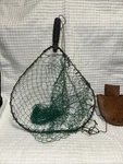 Vintage Wire Rim Collapsable Trout Fishing Net. Mid Century. Fixed Price $63.00.