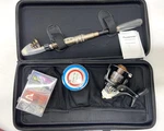 Plusinno Fishing Telescopic Rod And Reel Set, Line, Hooks, Lures, Travel Case!. Fixed Price $27.86.