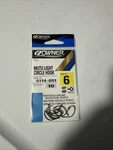 Owner 5114-051 Mutu Light Circle Hook Offset Hangnail Point Blk Chr Size 6 10CT. Fixed Price $8.99.