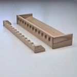 Fishing Pole Holder, Wall Mountable Vertical Rod Rack, 26" Wide, 12 Capac.... Fixed Price $148.80.