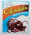 Gamakatsu Octopus Size Red Per Value Pack 02310-25 Versatile. Fixed Price $12.95.