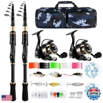 Mouhike Telescopic Fishing Rod Reel Combo Carbon Fiber Collapsible Pole. Fixed Price $77.50.