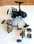 Fishing Reels, Great Price 302N Mitchell, Spidercast Daiwa 250 Hrl. Fixed Price $52.99.
