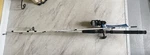 Shakespeare Tiger TIGRBLKSP70-2M Medium 7' Spinning Rod +lures K!!!! New!!!!. Fixed Price $49.99.