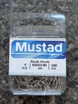 Mustad 92553NI Nickel Octopus Beak Hooks - Size 4 Pack Of 100. Fixed Price $10.99.