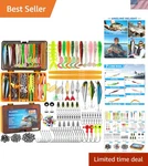 Ultimate 137-PIECE Fishing Accessory Kit Ready For Bass & Trout Adventures. Fixed Price $29.98.