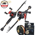 Sougayilang 1.8-2.4M Casting Fishing Combo Telescopic Rod Reel. Fixed Price $37.66.