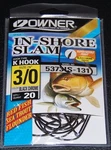 Owner 5373IS-131 In Shore Slam Size 3/0 Hooks 20 Pack Flounder Red Fish Trout. Fixed Price $11.99.