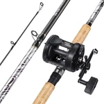 Fiberglass Fishing Pole Conventional Reel Combo With Durable P-cork Rod Handle,. Fixed Price $75.20.