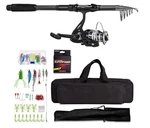 Dehikewell Fishing Rod Kit, Telescopic And Reel Combos Full Set With. Fixed Price $33.00.