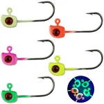 50PCS Crappie Jig Heads Fishing Hook 3D Eyes Swimbait Bass Lure 1/32 1/16 Oz. Fixed Price $12.99.