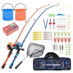 Leofishing Portable Kids Rod Set 2PACK 165CM, Blue And Orange. Fixed Price $61.38.