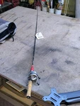 Zebco Super Model 22 Vintage Casting Reel Glass Cork Rod & Combo. Fixed Price $60.00.