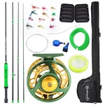 Sougayilang Standard Fly Fishing Combo Starter Kit, 5/6 Weight 9' Green. Fixed Price $122.02.