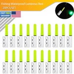 20X Green 2.5'' Fishing Glow Sticks Led Pole Light Night Waterproof Rod. Fixed Price $15.69.