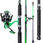 Sougayilang Progressive Glass Fishing Rods Combo With Spinning Reel Strong 10.... Fixed Price $64.81.