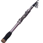 Sougayilang 2.7M Telescopic Fishing Rod Carbon Fiber Travel Pole Silver. Fixed Price $65.31.