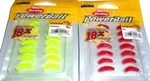 Berkley Powerbait .75" Ice Action Waxy (lot Of 2-RED/CHARTREUSE-14 Per Pack). Fixed Price $8.76.