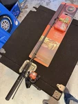 South Bend R2F Kids Spincast Combo Fishing Kit 5 6" Rod Tackle Orange New. Fixed Price $25.00.