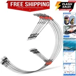 Fishing Leaders Saltwater Tackle Surf With Swivel Snaps High.... Fixed Price $19.79.