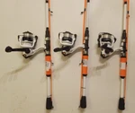 Lot Of New Zebco Roam Spinning Combo 3000 Reel W/ 6'6" Rod Orange/white 5:2:1. Fixed Price $89.99.