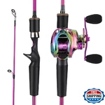 Sougayilang 2-PIECE Baitcaster Combo, Carbon Fiber Fishing Rod And Reel. Fixed Price $64.56.
