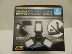 Premium Master Lite Ultra Bright Led Bulb Ceiling Light 3-WING Pivoting. Fixed Price $27.90.