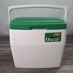 Vintage Oscar Coleman 16 Qt White Cooler W/ Green Lid Model 5274 Usa 1984. Fixed Price $31.96.