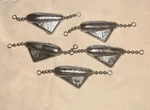 1OZ Trolling Keel Sinkers Weights 5 Per Pack. Fixed Price $15.79.