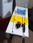 Spinning Fishing Rod Abu Garc 6' Med 6-12LB And Reel Max Z30. Fixed Price $54.00.