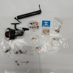 Daiwa 130X Fishing Reel Tackle Bundle Salter Super Samson Scale Hooks Job Lot. Fixed Price $26.15.