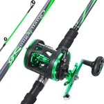 Sougayilang Progressive Glass Fishing Pole Conventional Reel Combo Medium Heavy. Fixed Price $95.68.