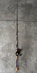Favorite Defender Baitcast Combo Lew's Reel 7'2" Medium Heavy Red White Blue. Fixed Price $160.00.