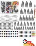 Bass Fishing Rig Kit 184PC Worm Weights Bullet Sinkers Hooks Beads Swivels. Fixed Price $22.20.