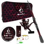 Fishing Rod And Reel Combos, Unique Design With X-warping Painting, Carbon Fiber. Fixed Price $53.54.