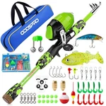 Oddspro Fishing Poles For Kids Ages 4-12 Gear 4.92 Ft, Green. Fixed Price $44.83.