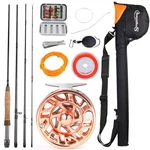 Sougayilang Fly Fishing Rod And Reel Combo 5/6 Lightweight Portable. Fixed Price $105.48.