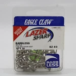 Eagle Claw L145BU Lazer Sharp Barbless Fishing Hooks Size 4/0 30 Pack. Fixed Price $6.99.